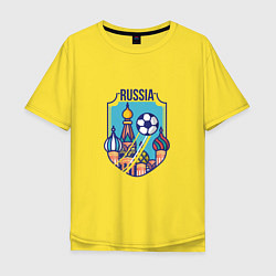 Мужская футболка оверсайз Football - Russia