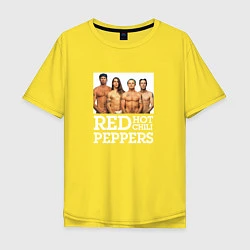 Футболка оверсайз мужская RHCP Red Hot Chili Peppers, цвет: желтый