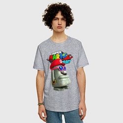 Футболка оверсайз мужская Super Mario Odyssey Nintendo Video game, цвет: меланж — фото 2