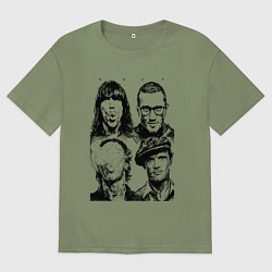 Мужская футболка оверсайз RHCP faces