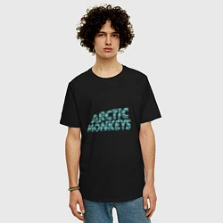 Футболка оверсайз мужская Надпись Arctic Monkeys, цвет: черный — фото 2