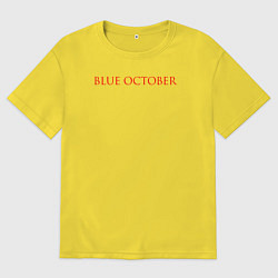 Футболка оверсайз мужская Blue october,, цвет: желтый