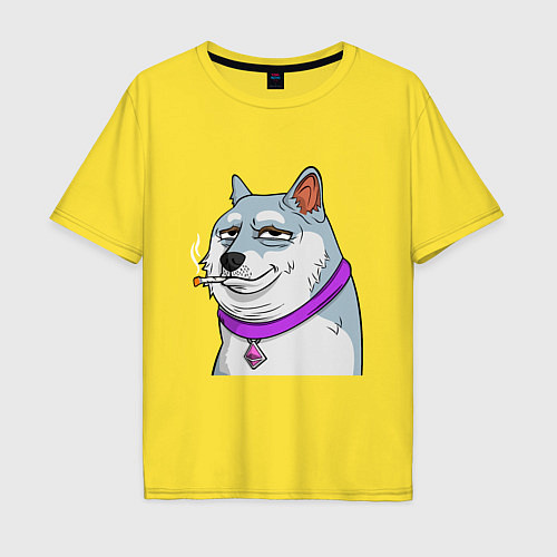 Мужская футболка оверсайз NFT DOGE / Желтый – фото 1