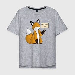 Мужская футболка оверсайз I am a stupid fox
