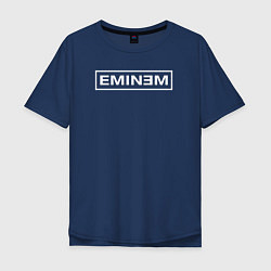 Футболка оверсайз мужская Eminem ЭМИНЕМ, цвет: тёмно-синий