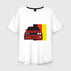 Футболка оверсайз мужская BMW - Germany, цвет: белый