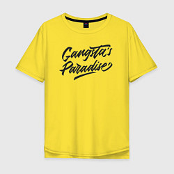 Мужская футболка оверсайз Gangstas paradise