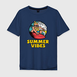 Мужская футболка оверсайз Summer vibes Surfing