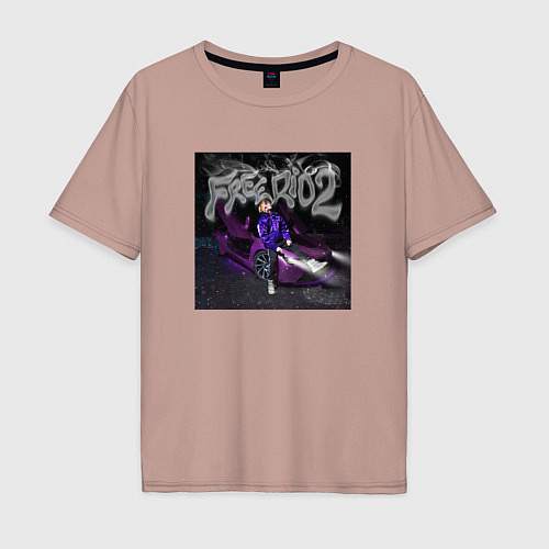 Мужская футболка оверсайз OG BUDA FREERIO2 / Пыльно-розовый – фото 1