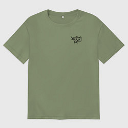 Мужская футболка оверсайз Noize mc нойз мс logo