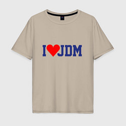 Мужская футболка оверсайз I love JDM!