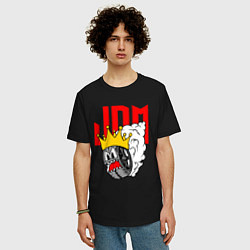 Футболка оверсайз мужская JDM Wheel King, цвет: черный — фото 2