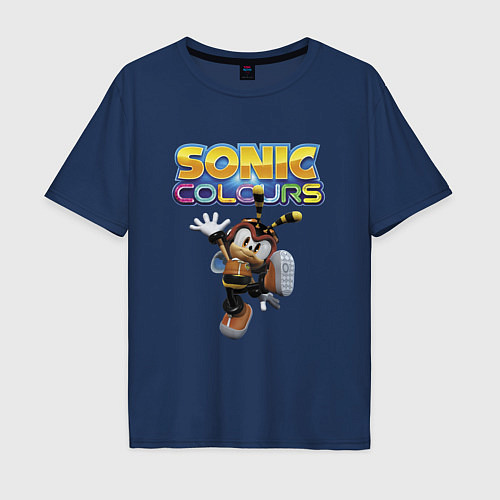 Мужская футболка оверсайз Charmy Bee Sonic Video game / Тёмно-синий – фото 1