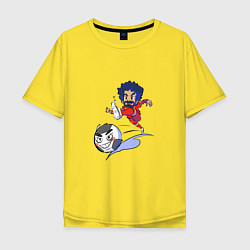 Футболка оверсайз мужская Football - Salah, цвет: желтый