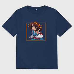 Мужская футболка оверсайз Харухи art