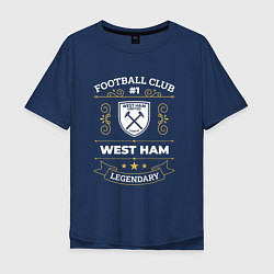 Футболка оверсайз мужская West Ham FC 1, цвет: тёмно-синий