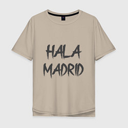 Футболка оверсайз мужская Hala - Madrid, цвет: миндальный