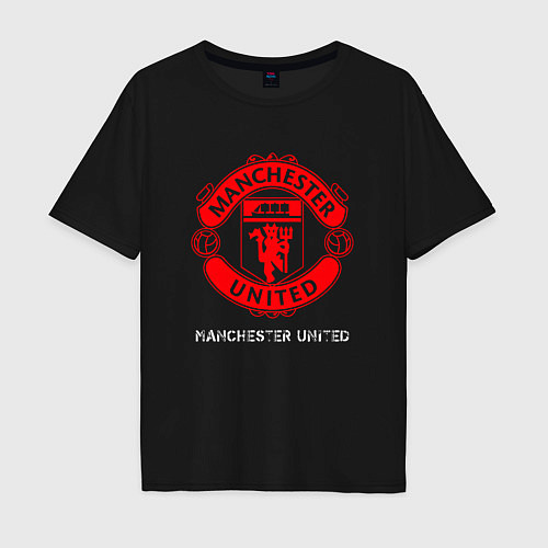 Мужская футболка оверсайз MANCHESTER UNITED Manchester United / Черный – фото 1