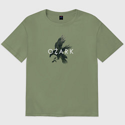Футболка оверсайз мужская Logo Ozark, цвет: авокадо