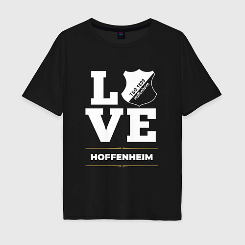 Мужская футболка оверсайз Hoffenheim Love Classic / Черный – фото 1