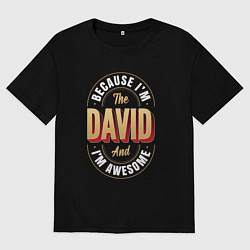 Мужская футболка оверсайз David Классный