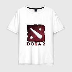 Футболка оверсайз мужская Dota 2 Doka 2, цвет: белый