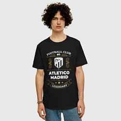 Футболка оверсайз мужская Atletico Madrid FC 1, цвет: черный — фото 2