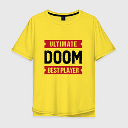 Футболка оверсайз мужская Doom Ultimate, цвет: желтый