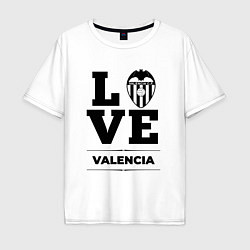 Футболка оверсайз мужская Valencia Love Классика, цвет: белый