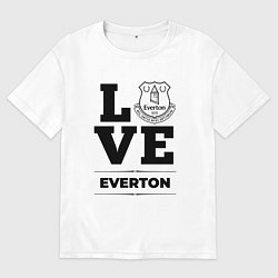 Футболка оверсайз мужская Everton Love Классика, цвет: белый