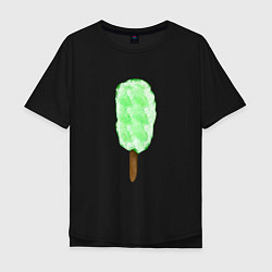 Мужская футболка оверсайз Мороженое на палочке