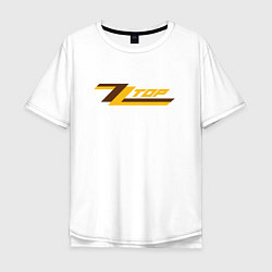 Футболка оверсайз мужская ZZ top logo, цвет: белый