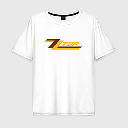 Футболка оверсайз мужская ZZ top logo, цвет: белый