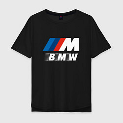 Футболка оверсайз мужская BMW BMW FS, цвет: черный