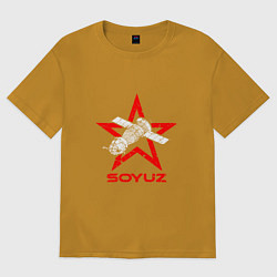 Мужская футболка оверсайз Soyuz - Space