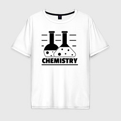 Футболка оверсайз мужская CHEMISTRY химия, цвет: белый