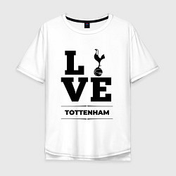 Футболка оверсайз мужская Tottenham Love Классика, цвет: белый