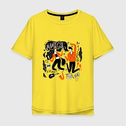 Футболка оверсайз мужская MUSICAL, цвет: желтый