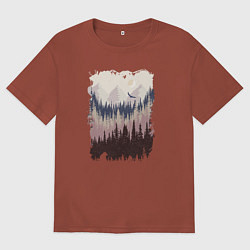Мужская футболка оверсайз Дикая природа