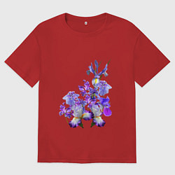 Футболка оверсайз мужская Ириски Ирисы, цвет: красный