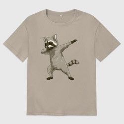 Мужская футболка оверсайз Даб енот