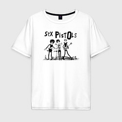 Мужская футболка оверсайз Арт на группу Sex Pistols