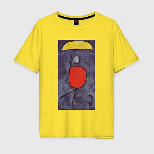 Мужская футболка оверсайз With Umbrella Жёлтый зонт / Желтый – фото 1