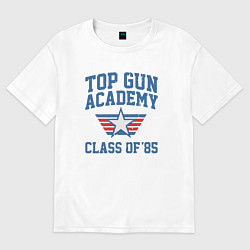 Футболка оверсайз мужская TOP GUN Academy Class of 85, цвет: белый