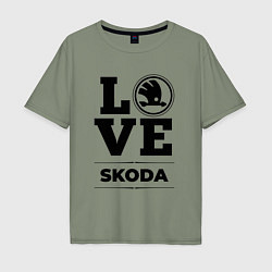 Мужская футболка оверсайз Skoda Love Classic