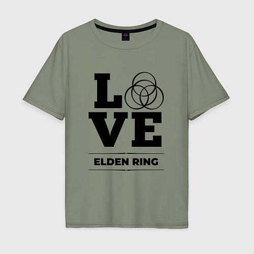 Мужская футболка оверсайз Elden Ring Love Classic / Авокадо – фото 1