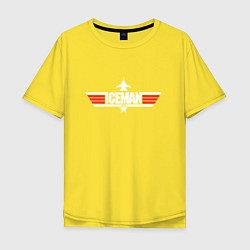 Футболка оверсайз мужская Iceman top gan, цвет: желтый