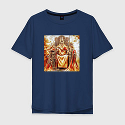 Мужская футболка оверсайз Верховный бог Сварог