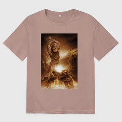 Мужская футболка оверсайз Сварог - Кузнец