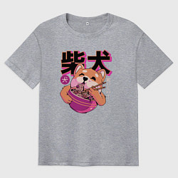 Мужская футболка оверсайз Japanese Shibu Inu